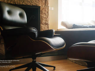 Rehabilitacion planta baja vivienda unifamiliar, TEKNIA ESTUDIO TEKNIA ESTUDIO Modern Living Room