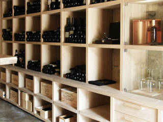 DAVINUM_room for wine tasting., msplus architettura msplus architettura Modern wine cellar