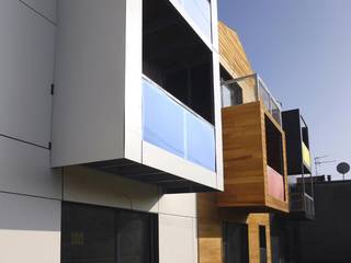 18 logements bois massif bbc Clichy 01, Allegre + Bonandrini architectes DPLG Allegre + Bonandrini architectes DPLG Modern houses