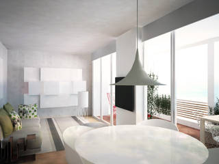 Appartamento a Marina di Pietrasanta, Emmepi Design Emmepi Design Salas / recibidores