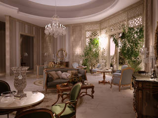 VIlla in Doha, Scultura & Design S.r.l. Scultura & Design S.r.l. Salas de estilo ecléctico