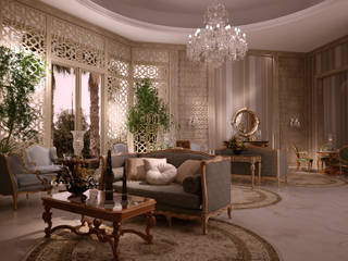 VIlla in Doha, Scultura & Design S.r.l. Scultura & Design S.r.l. ห้องนั่งเล่น