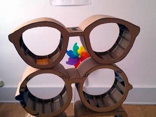 Etagère modulable lunettes., Mine de Carton Mine de Carton مساحات تجارية