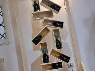 diVina, Officina41 Design Group Officina41 Design Group Ruang Makan Gaya Industrial Wine racks