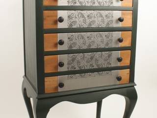 Upcycled Edwardian music cabinet, Narcissus Road Furniture Design Narcissus Road Furniture Design 客廳