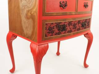 Upcycled vintage side cabinet , Narcissus Road Furniture Design Narcissus Road Furniture Design Ruang Keluarga Gaya Eklektik