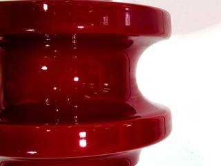 Design. Blutrote Glas Deckenlampe. 1970 – 1975., wunderkammershop wunderkammershop Eclectische woonkamers