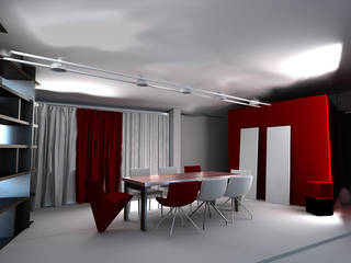 mansarda loft, linea contemporanea home linea contemporanea home Modern living room
