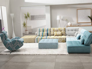 Una colorida temporada en Casasola Muebles, Casasola Decor Casasola Decor Nowoczesny salon Kanapy i fotele