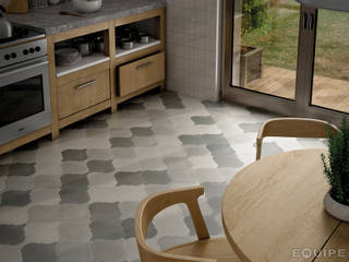 Curvytile Factory White, Grey, Black 26,5x26,5 homify Paredes y pisos de estilo moderno