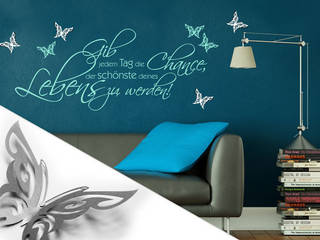 Wandtattoo + 3D Deko-Schmetterlinge, K&L Wall Art K&L Wall Art Ausgefallene Wände & Böden