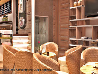 Innenarchitektonische Gesamtkonzeption 60 Grad - Messe/Expo Hannover, GID / GOLDMANN-INTERIOR-DESIGN GID / GOLDMANN-INTERIOR-DESIGN Коммерческие помещения Изделия из древесины Прозрачный