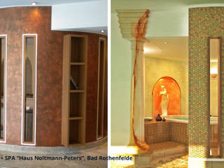 Schwimmbadsanierung und neue Innenarchitektur im Hotel "Noltmann-Peters" - Bad Rothenfelde, GID / GOLDMANN-INTERIOR-DESIGN GID / GOLDMANN-INTERIOR-DESIGN Gewerbeflächen