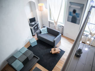 via delle Orfane, con3studio con3studio Living room