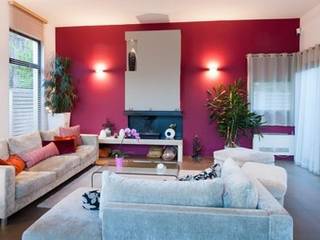 Villa contemporaine "esprit loft" , Interieurs Autrement Interieurs Autrement Living room