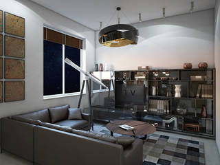 Квартира в Воронеже, AFTER SPACE AFTER SPACE Minimalist living room