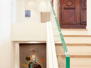 Canton De Vaud, Switzerland, Ardesia Design Ardesia Design Rustic style corridor, hallway & stairs