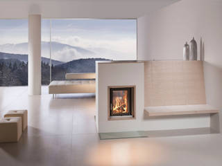 homify Modern living room Fireplaces & accessories