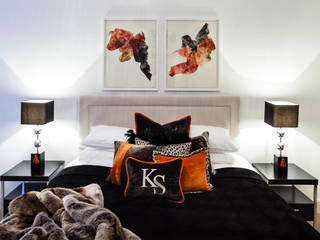 Master Bedroom/ Mayfair, London, FADI CHERRY | design studio FADI CHERRY | design studio モダンスタイルの寝室