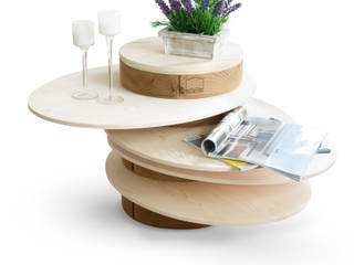 Hula Hoop, B+P architetti B+P architetti Phòng khách phong cách Bắc Âu Side tables & trays