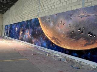 Space Art pour le Casino de Perros Guirec, Atelier Frederic Gracia Atelier Frederic Gracia Walls