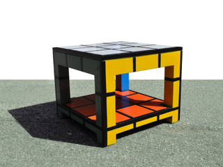 Rubik tavolino basso da fumo con cassetto, Studio MP Studio MP غرفة المعيشة
