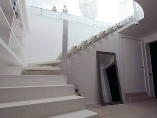 Casa L_01, Gimmigi Lab Architettura Gimmigi Lab Architettura Modern Corridor, Hallway and Staircase