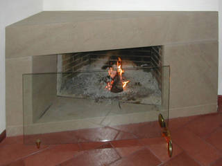 fireplace 2, CHRISTIAN THEILL DESIGN CHRISTIAN THEILL DESIGN Modern living room
