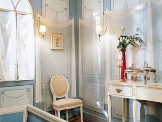 Boiserie trompe l'oeil, INTERNO78.IT - DECORAZIONI D'INTERNI INTERNO78.IT - DECORAZIONI D'INTERNI ห้องนั่งเล่น