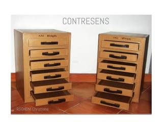 MOBILIER DESIGN CARTON, CONTRESENS CONTRESENS オリジナルデザインの 書斎