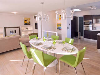 PROJECT: Penthouse in London's West-End, AH Interior Design AH Interior Design Modern dining room