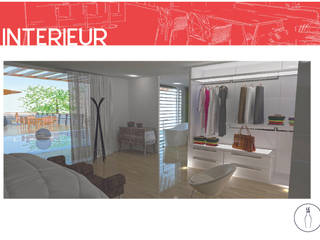 Villa / Palm -Hills Residence / Hua-Hin / Thaïlande, LE LAB Design LE LAB Design Moderne Schlafzimmer