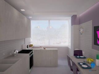 Kitchen BluCACTUS design, blucactus design Studio blucactus design Studio オリジナルデザインの キッチン