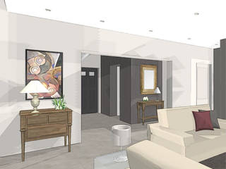 Intégration de meubles classiques dans une maison contemporaine, agence concept decoration agence concept decoration บ้านและที่อยู่อาศัย