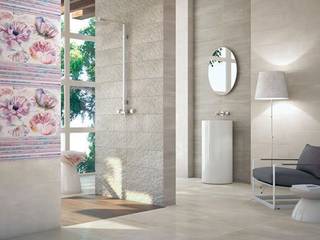 Baños, Porcelanite Dos Porcelanite Dos 모던스타일 벽지 & 바닥