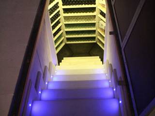 The Large Hexagonal Cellar, Stone Cellar Company Stone Cellar Company Modern wine cellar