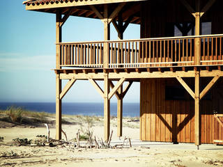 Face a l'Ocean, EURL Cyril DULAU architecte EURL Cyril DULAU architecte Casas de madera