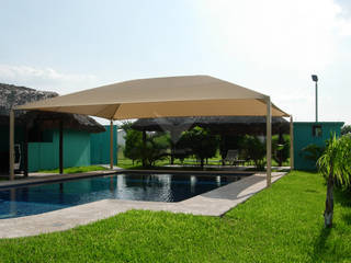 Residencial, Velarium Shadeports Velarium Shadeports Piscinas modernas