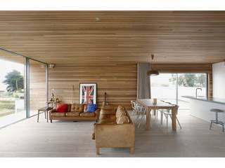 Pooley House Adam Knibb Architects Modern living room