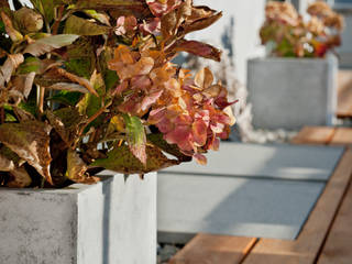 Blumenkübel Beton und Sandstein, plantershop plantershop Endüstriyel Bahçe