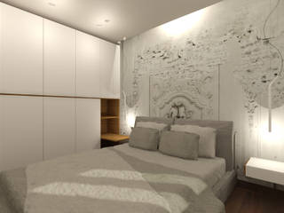 | St.P |, Francesco Di Somma Study of Architecture & Design Francesco Di Somma Study of Architecture & Design ห้องนอน