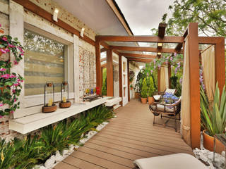 Projeto Morar Mais, Bender Arquitetura Bender Arquitetura Rustic style balcony, veranda & terrace