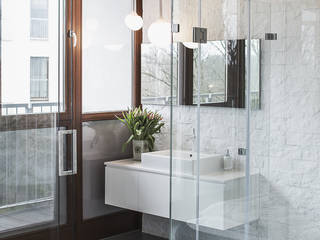 Apartament na Chodkiewicza, MATELIER MATELIER Modern bathroom