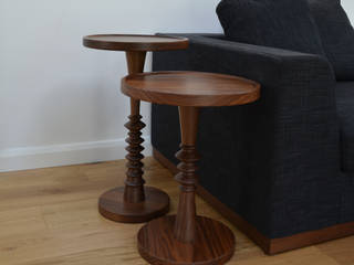 Turned Wood Occasional Table, M Design Living M Design Living Вітальня