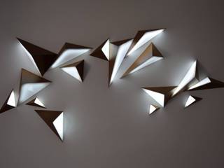 TRIANGLE, Sculpture Lumineuse Interactive, Adrien Marcos Adrien Marcos Więcej pomieszczeń