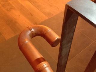 Leather Handrail - Nando's Harrogate, Hide and Stitch Hide and Stitch Stairs