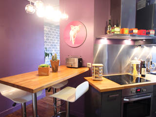 Projet Paris 15ème, Sandra Dages Sandra Dages Eclectic style kitchen