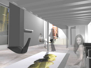 Loft in Milan, gianluca milesi architecture gianluca milesi architecture Modern living room