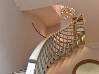 Leather Handrails, Hide and Stitch Hide and Stitch Stairs