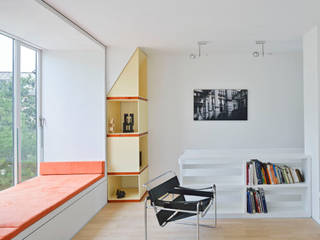 Kaminzimmer / 3.Obergeschoß Marie-Theres Deutsch Architekten BDA Moderne Wohnzimmer
